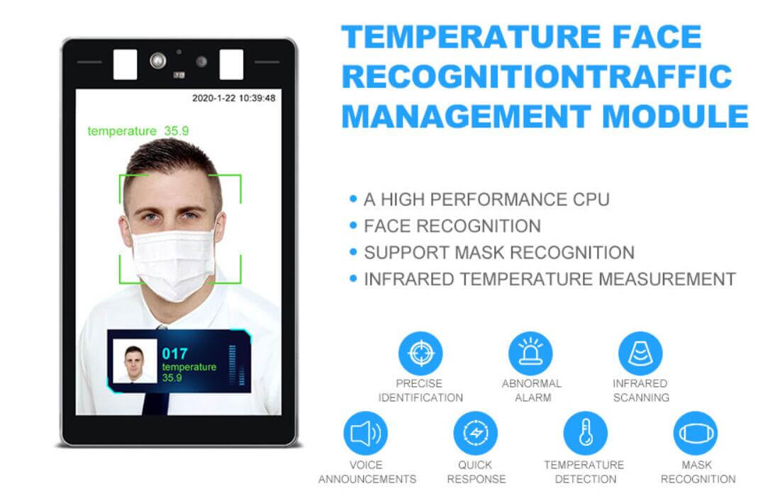 Built-in Infrared Temperature Camera Face Recognition Terminal